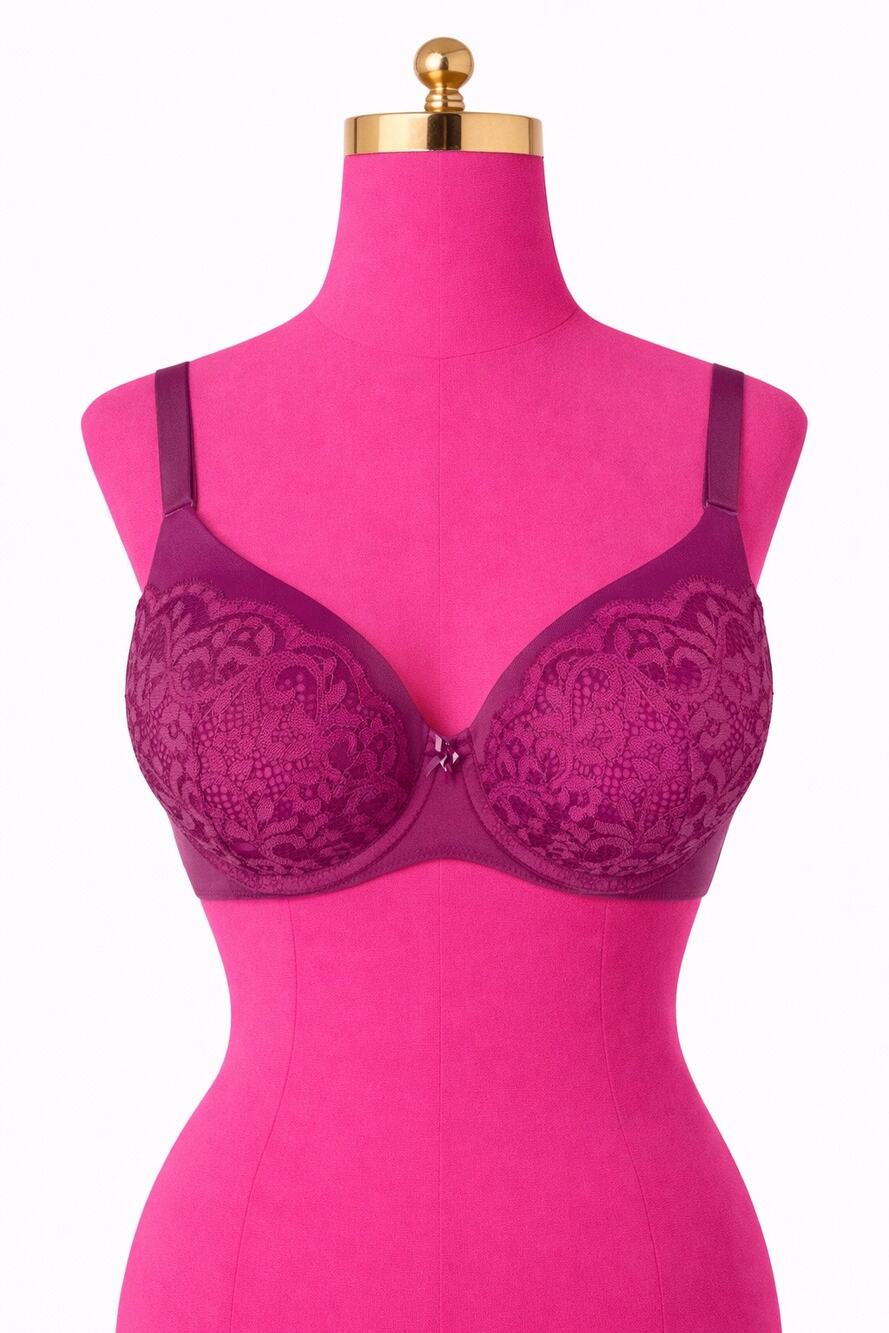 Body by Victoria Secret lined demi underwire mauve bra 34D